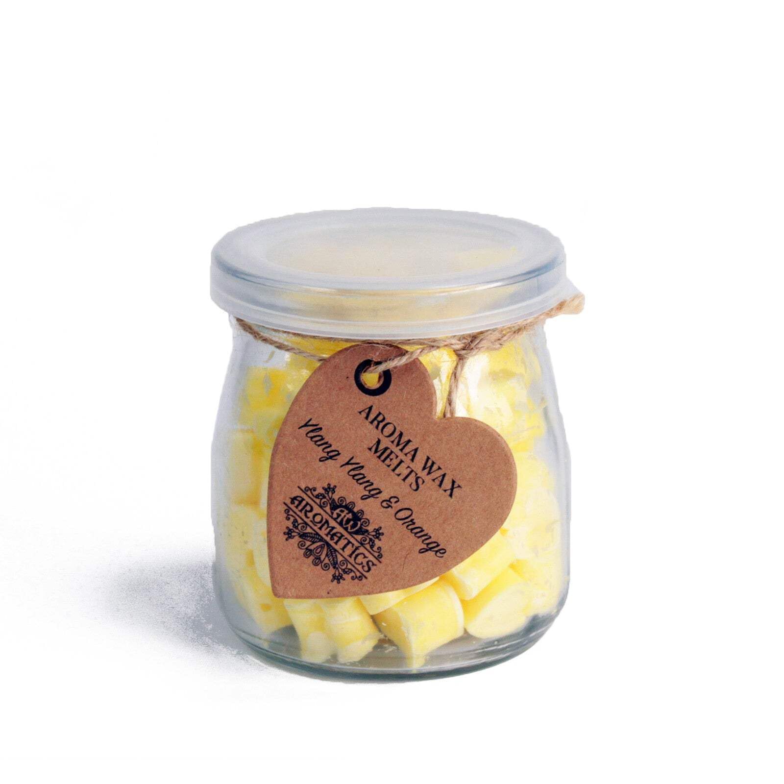 Serenityy Aroma Wax MeltsYlang Ylang & Orange135G100% Soy Wax Hearts In Reusable Glass Jar from B&Q