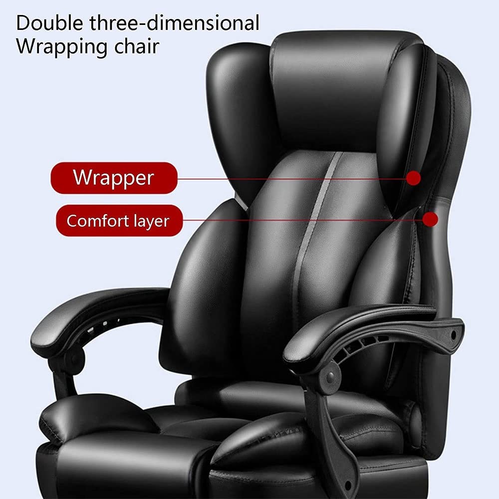 Sedia ergonomica per computer da gioco con funzione massaggiante girevole e regolabile in altezza, rimane calda e confortevole durante lunghe sessioni di gioco