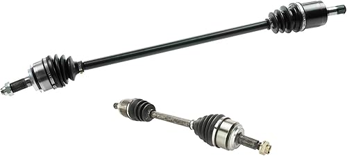 Miniatura 441 de TRQ Juego de conjunto de eje de transmisión CV delantero para conductor y pasajero, 2 piezas, compatible con Ford Explorer 4WD 95-01, Explorer AWD