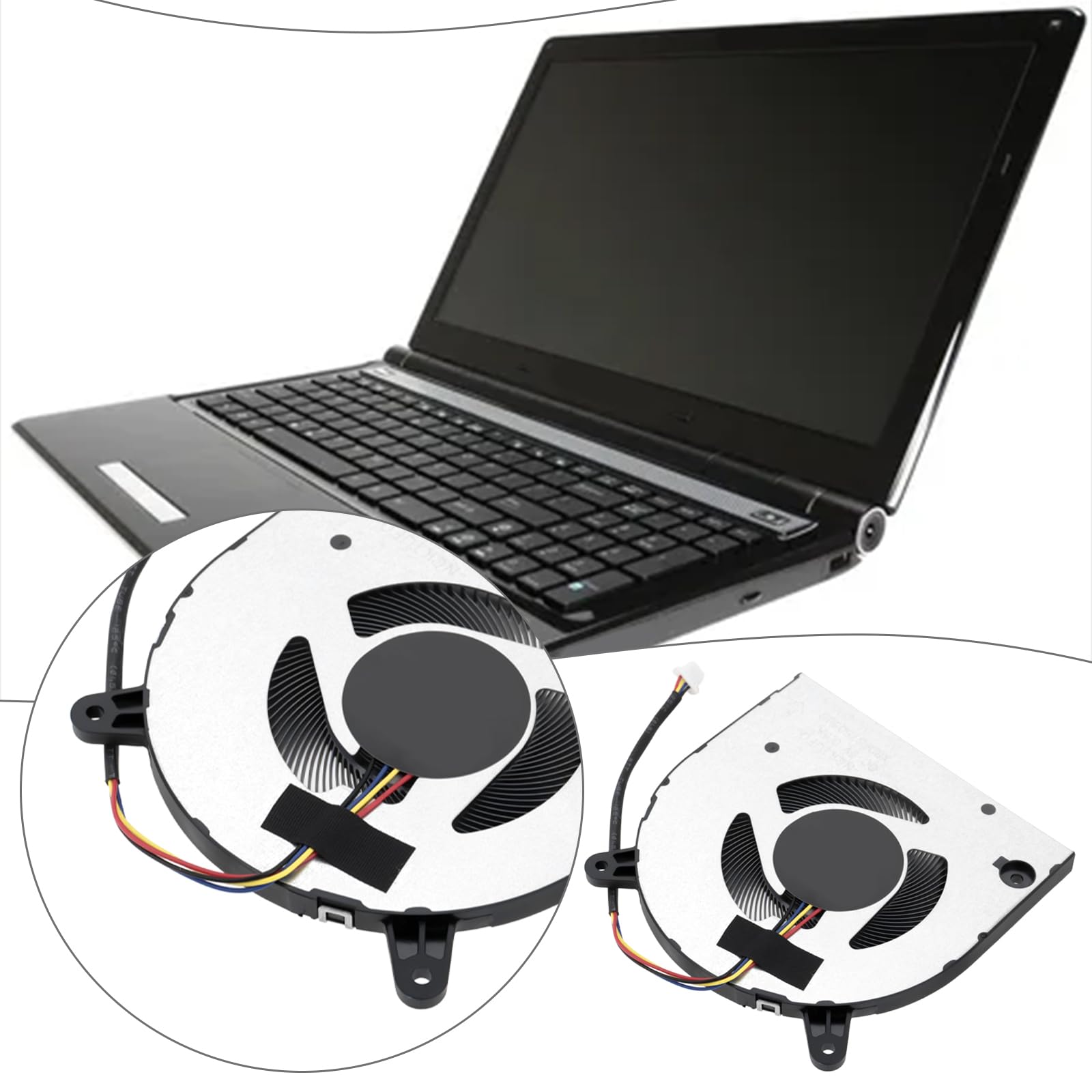 Create idea 1Pc DC5V 0.50A 4-Pin CPU Laptop Ventola di Raffreddamento Del Computer Portatile Radiatore Compatibile con LGA 1155 Socket H2 BF07505H05FP Notebook Dissipatore Parte