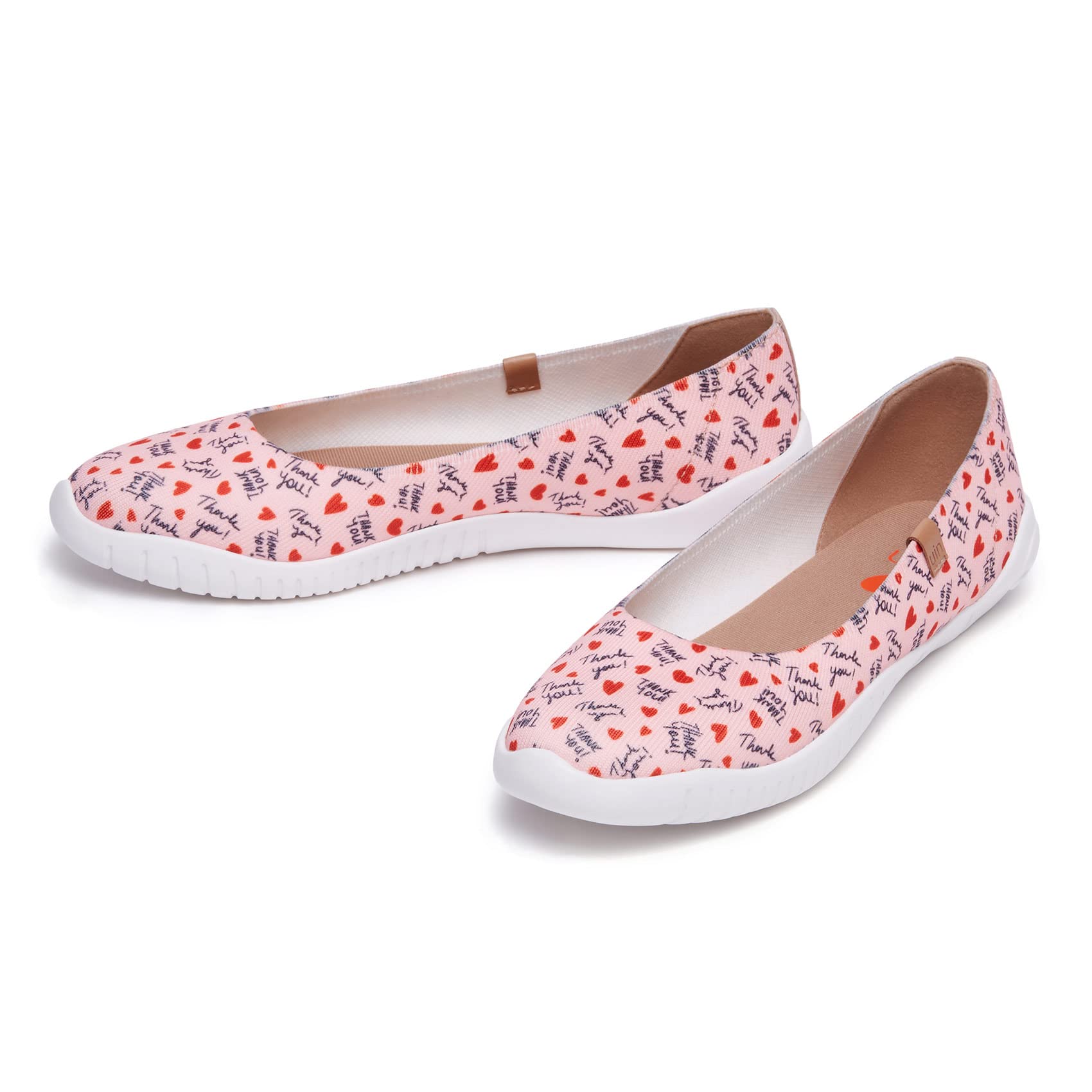 UIN Wandern Slip On Schuhe Damen Rot