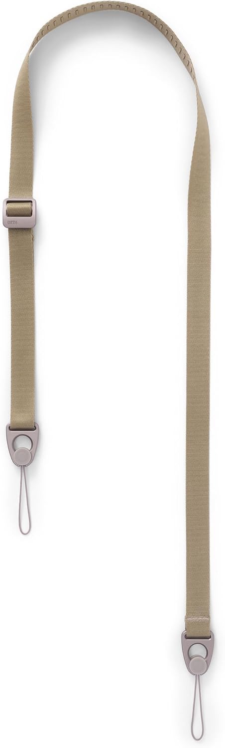 Urth Core Slim Camera Strap - Quick Attach, Multi-Wear, Adjustable Neck Shoulder Strap for DSLR/SLR Cameras in Beige