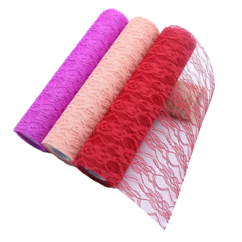 TüLl Meterware Tüllrolle for Hochzeitsfeierdekoration Tischläufer DIY Basteltischdecke Weihnachtsdekorationen(Gray,30 cm 25 Yards)