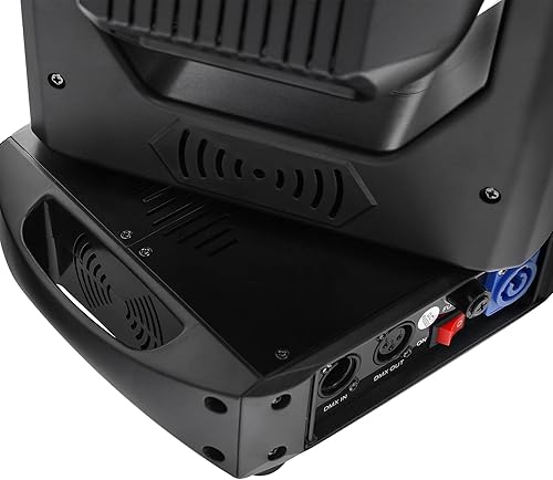 Miniatura 7 de TC-Home - Luz de cabeza móvil para escenario, 5 facetas, prisma DMX DJ, luz de punto de iluminación 100 W (SE0000094-BK)