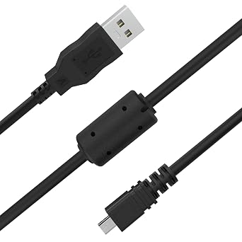 Replacement UC-E6 USB Cable, UC-E17 UC-E23 Photo Transfer Cord Compatible with Nikon Coolpix L, S, R, D, P Series Digital Cameras D3300 D7200 D750 P520 P510 S6000 S6300 Coolpix L340 L32 A10 5FT