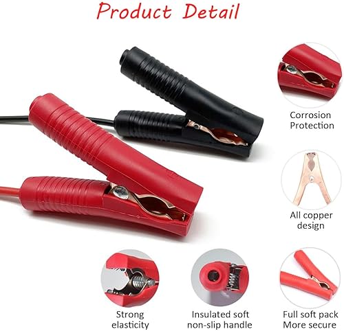 Miniatura 3 de Cables de puente con adaptador compatibles con Mil.waukee M18 de 18 V, cables de refuerzo automotrices de 2 pies 8 AWG, línea de herramientas