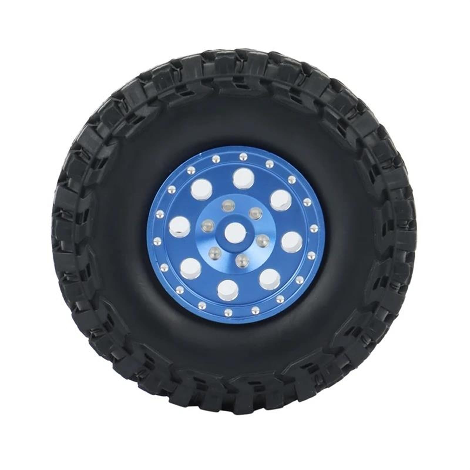 Compatibile Con Axial SCX24 90081 4 Pezzi 1.0 Cerchioni In Metallo Beadlock Set Di Pneumatici Adattatore Esagonale Per Parti Aggiornamento Per Auto Cingolate 1/24 RC Ruote Auto Rc