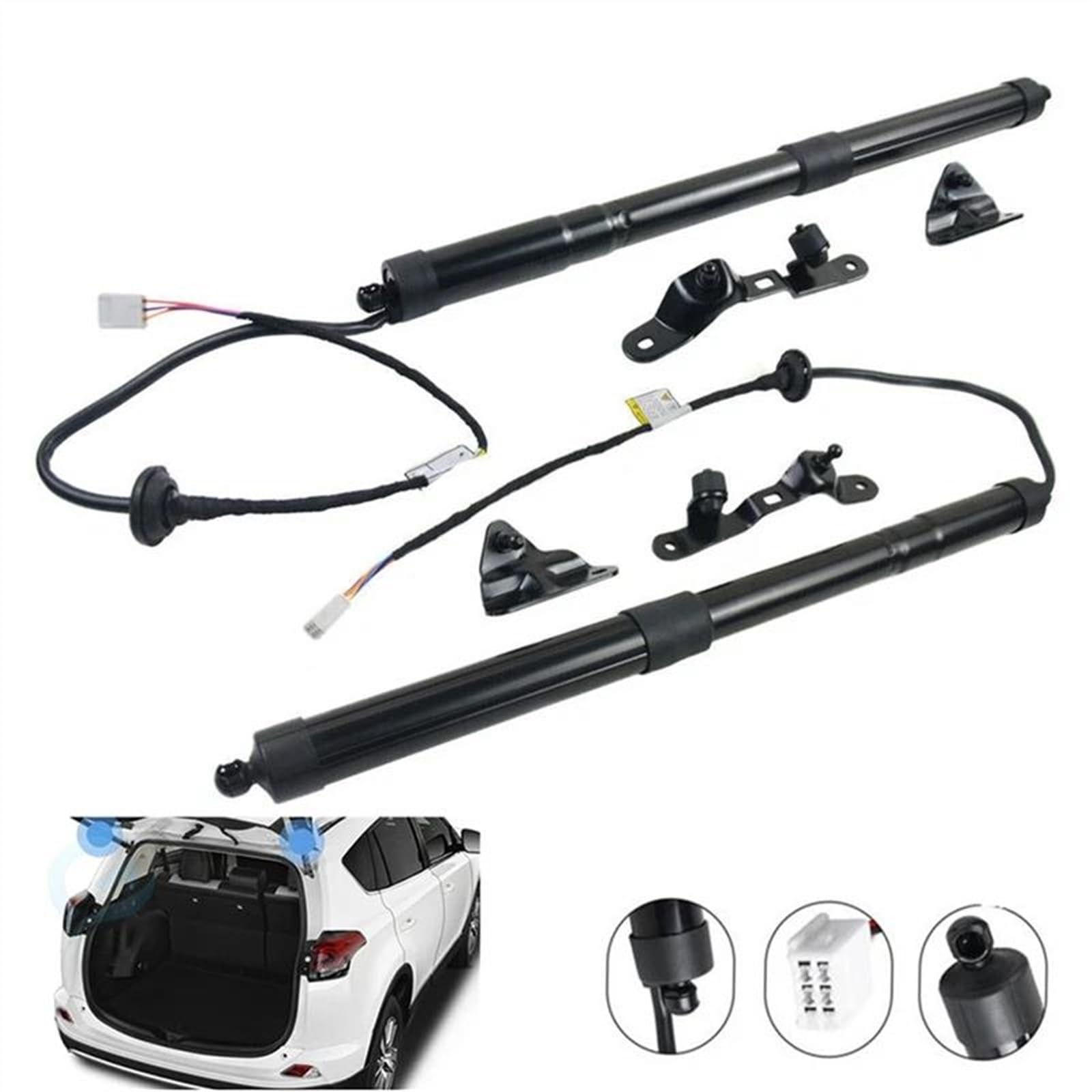 Ammortizzatori Per Portellone Posteriore Toyota RAV-4 2012-2019 – Set Sinistro E Destro, Codici 68910-09010 / 68920-09010, Montaggio Facile, Per Apertura Automatica
