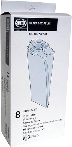 Miniatura 2 de SEBO 7029ER Filterbox para aspiradora Felix, paquete de 8