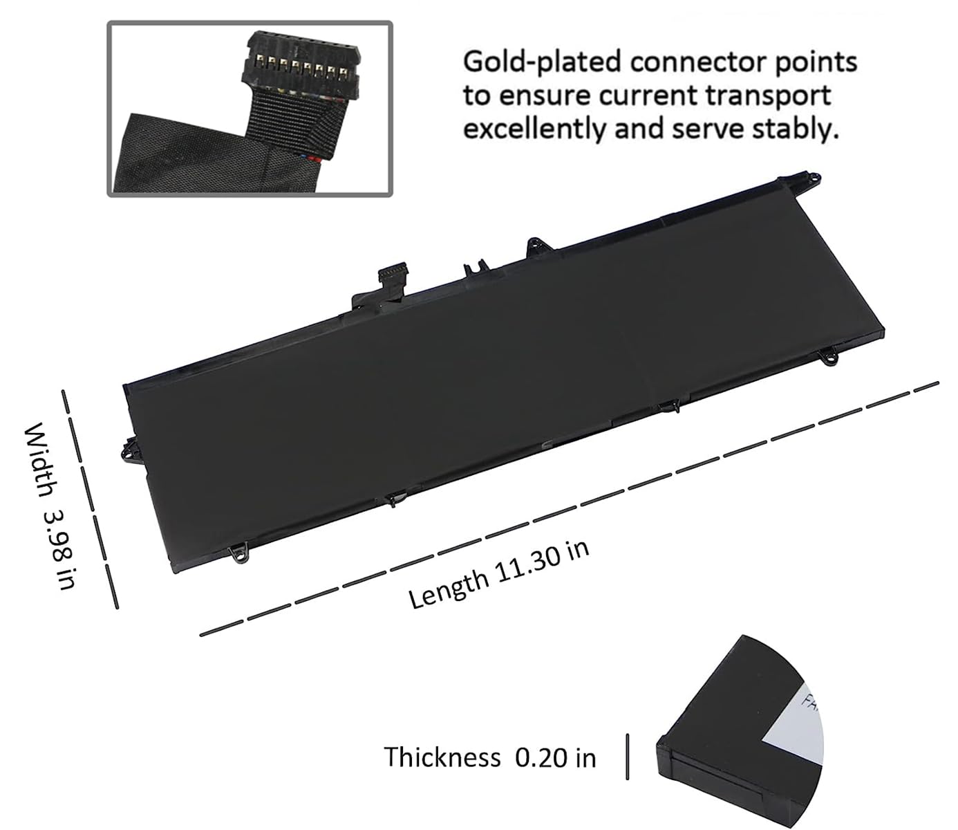 Batteria AKKEE Per Lenovo ThinkPad T14S/T490S/T495S - 11.52V 57Wh, Compatibile Con L18M3PD1 - Foto 3