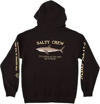 【IONSEOUL】Bruce Fleece Long Sleeve Hoodie 4JH533 Amazon.com: Salty Crew Bruce Hooded Fleece Black S