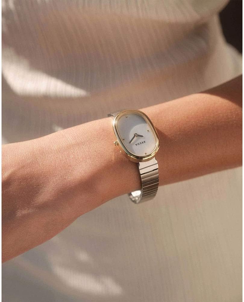 Breda 'Jane' Stainless Steel and Metal Bracelet Watch, 23MM