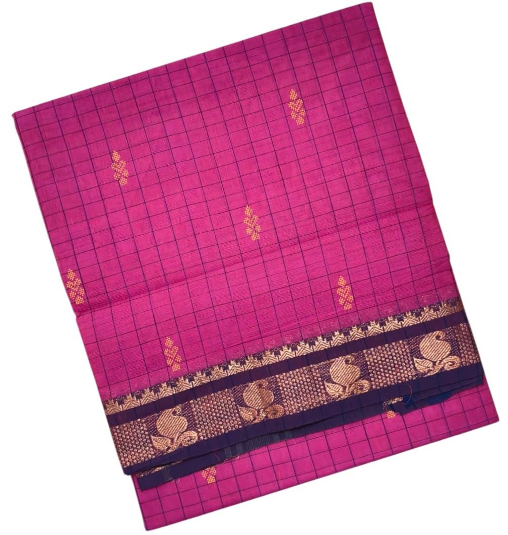 Nethra Pure Cotton Kattam Sarees-picture-44