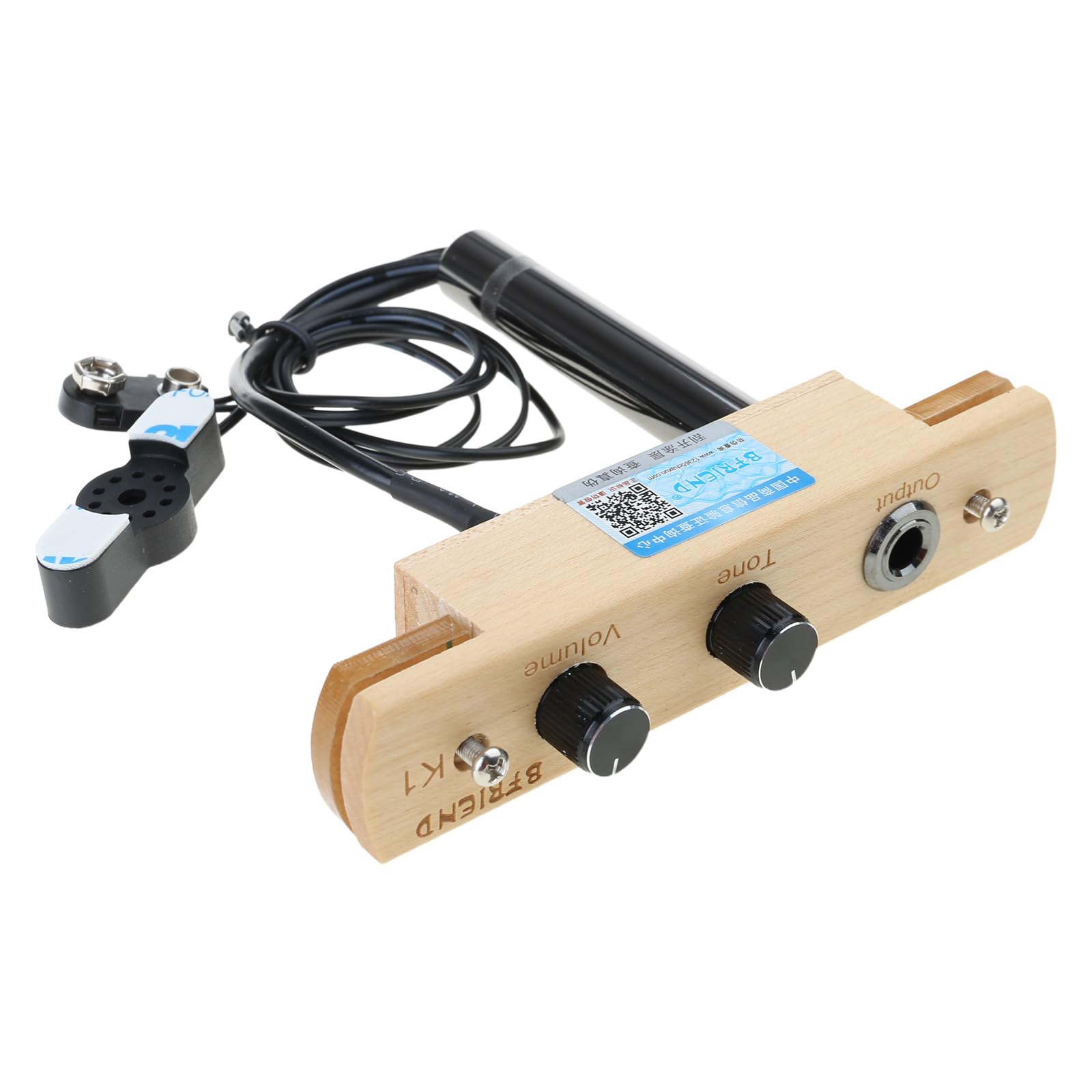 Cajon Drum Sound Hole Pickup Systemy mikrofonowe z regulacją głośności tonów Mikrofon Systemy elektroniczne Akcesoria do instrumentów perkusyjnych