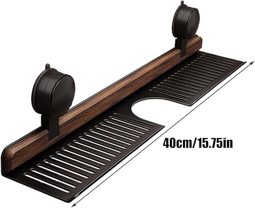 Miniatura 6 de Organizador de ducha con ventosa, organizador de ducha sin taladro, bandeja de almacenamiento para colgar en la pared para dormitorio, baño,