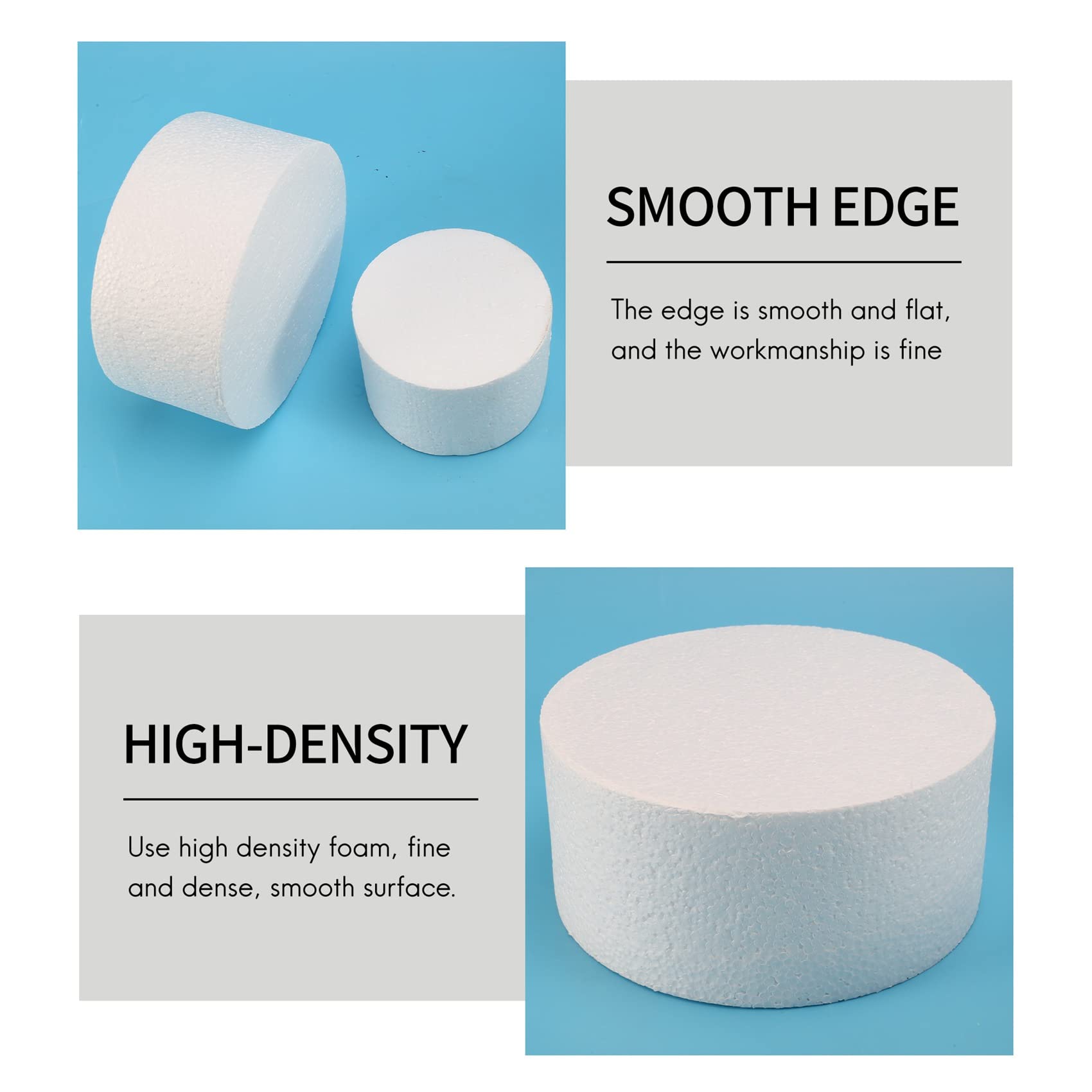 Jkjhbhged Round Cake Dummy 4 inch / 6 inch/ 8 inch (Cake Dummy Set 4 inch 6 inch 8 inch)