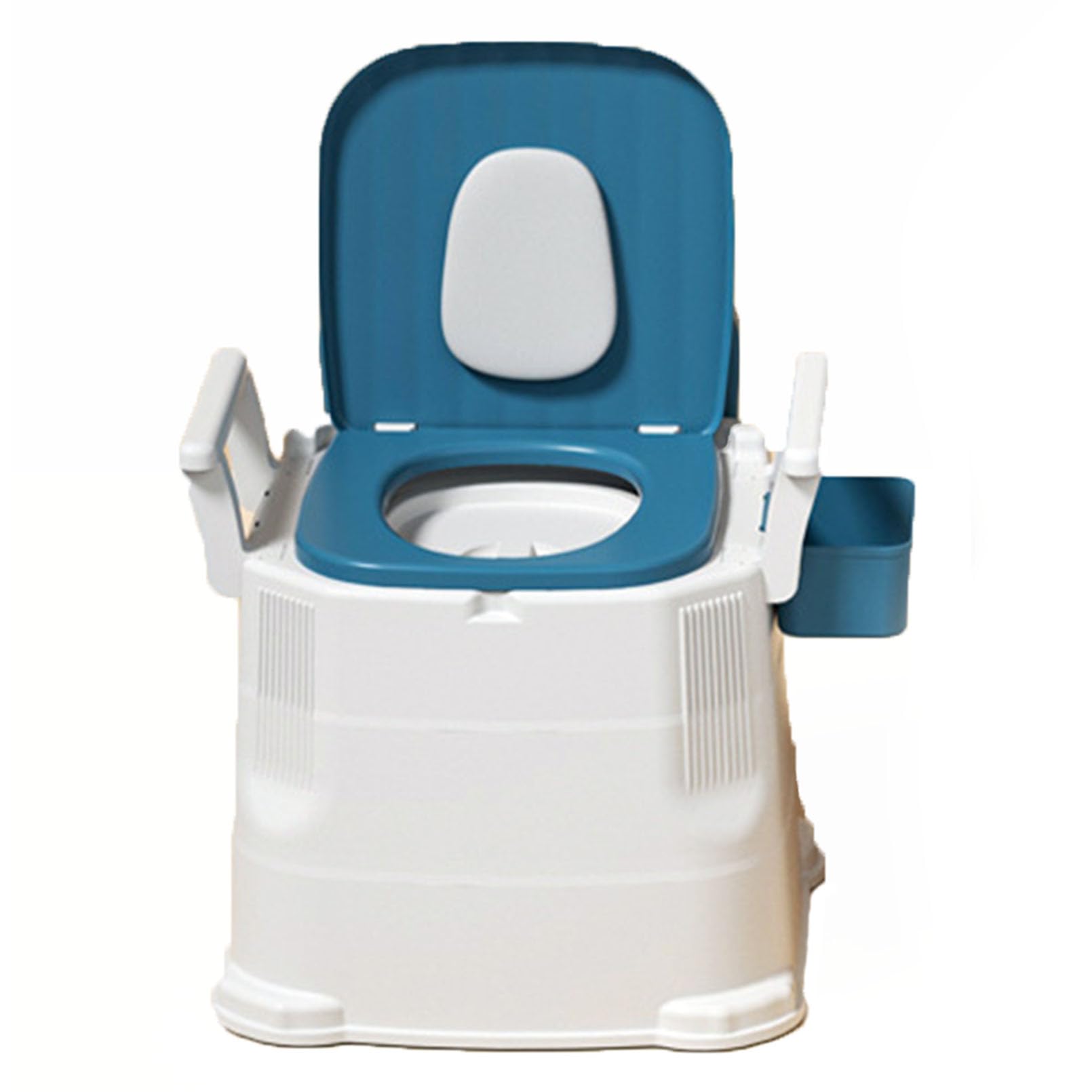 Siège de toilette surélevé 4 en 1 avec accoudoirs et dossier amovibles pour senior