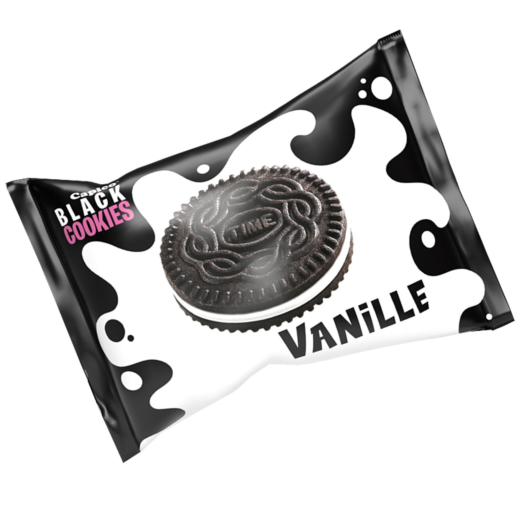Capico Black Cookies mit Vanillecremefüllung Karton (10x50Stk.) 5kg