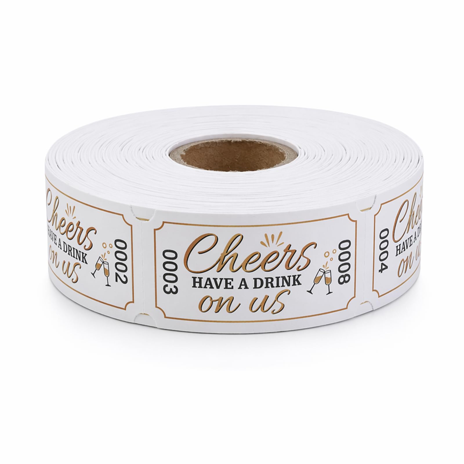 500 Pieces Drinks Tokens Have A Drink on Us Tickets Roll