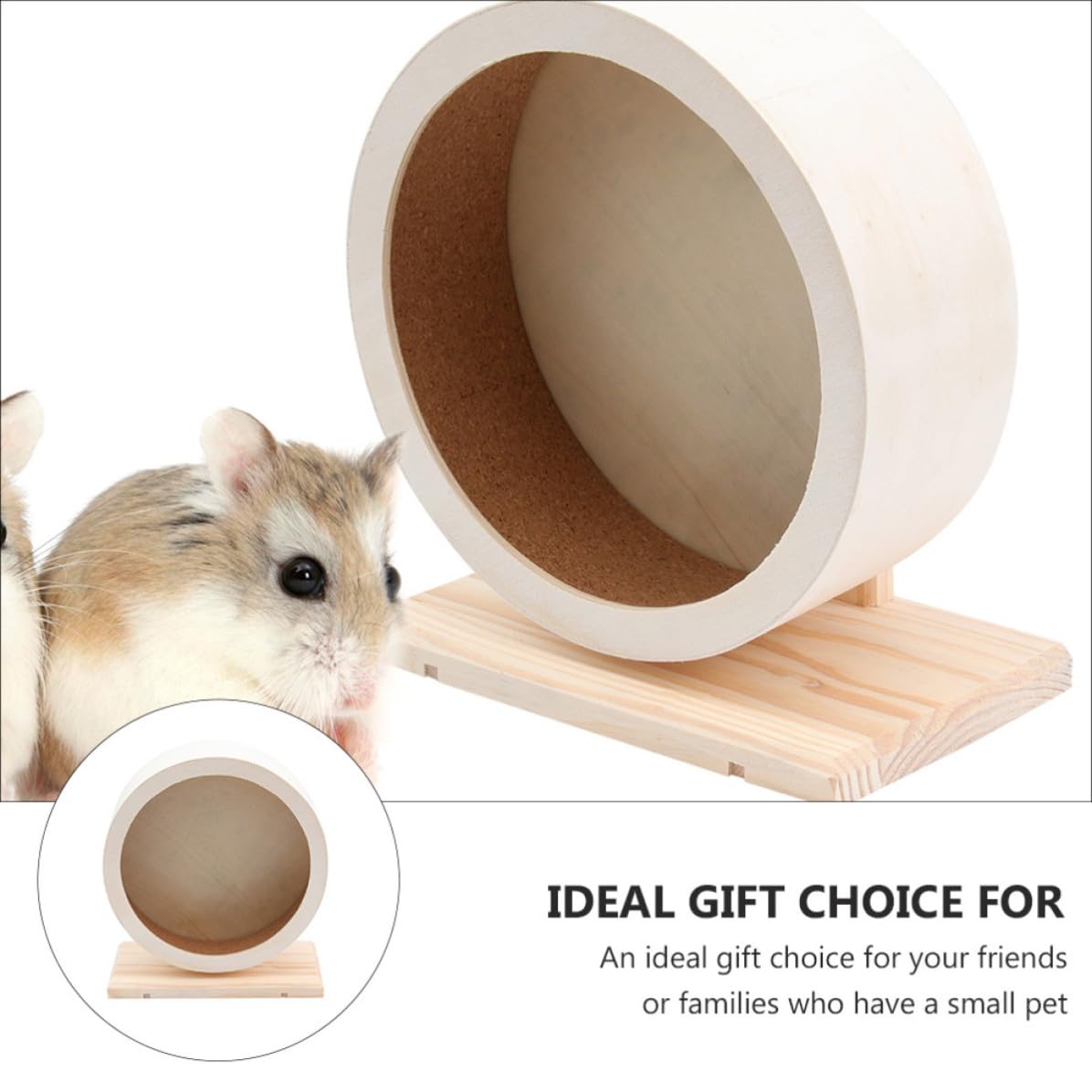 Hamster Laufrad mit Geräuschloser Halterung für Gesunde Bewegung von Kleintieren und Chinchillas als Haustier Auslaufrolle