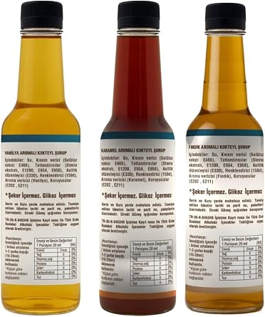 Esperado - Set Of 3 Coffee Syrups - Vanilla * Hazelnuts * Caramel - Unsugar - Zero - 3 X 250 Ml