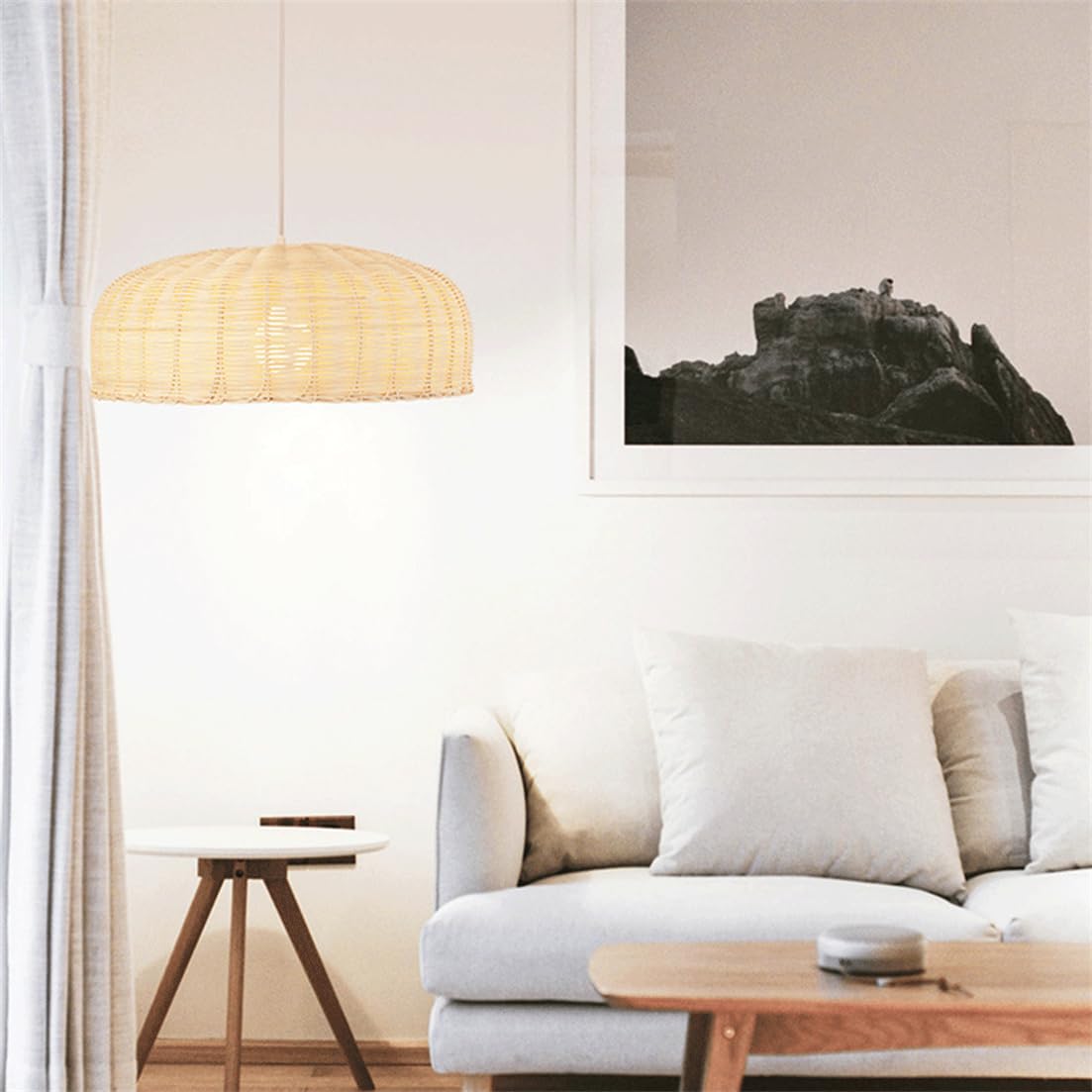 Semplice Decorazione Per La Casa: Lampada A Sospensione In Rattan