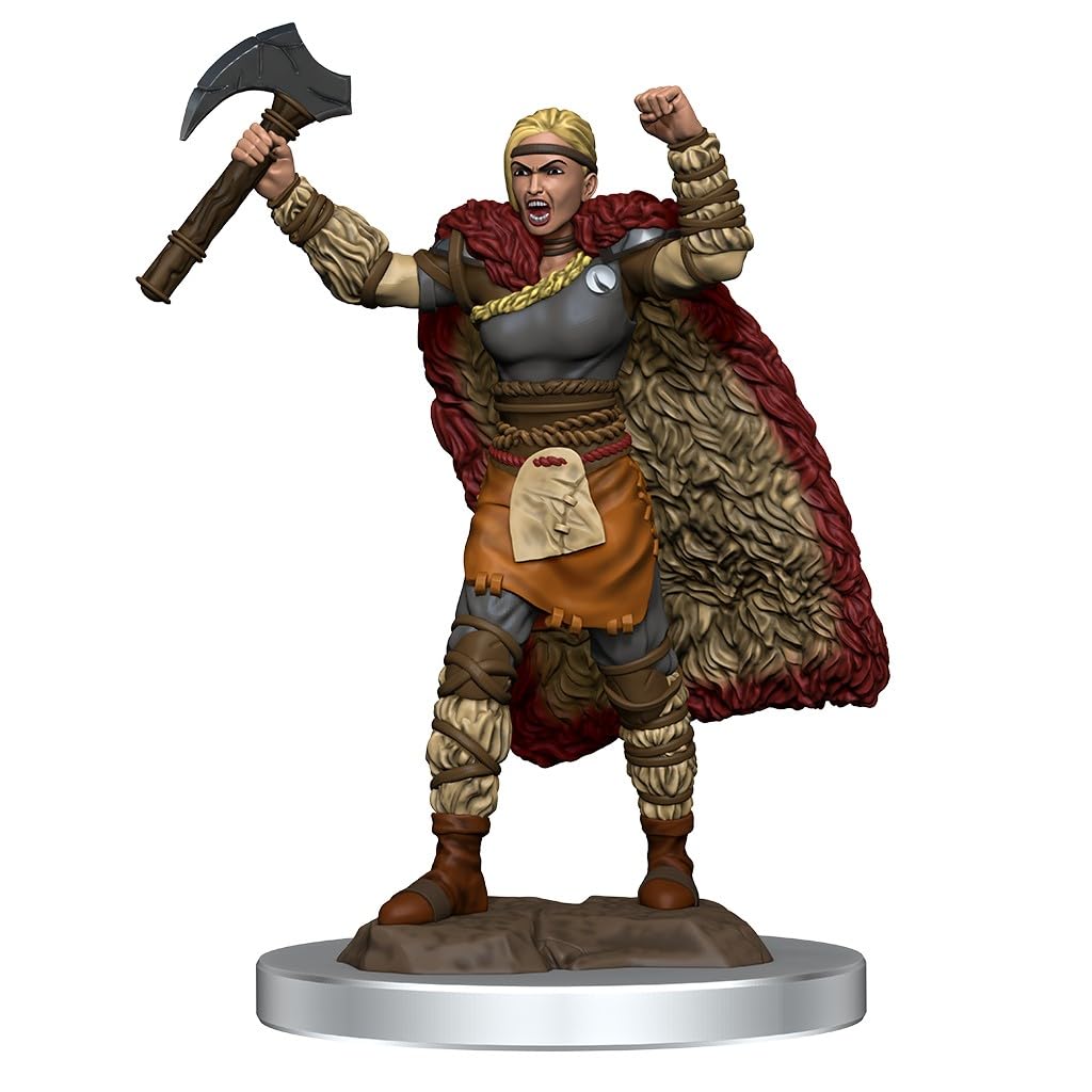 D&D Figurines peintes de qualité supérieure Barbare