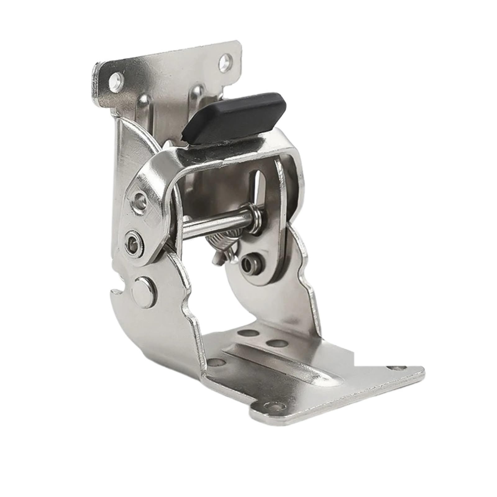 Padgcnor 180-Silvery Folding Hinge 180/90 Degree Folding Self-Locking Hinge Tea Table Furniture Right Angle Connector Chair Leg Heavy-Duty(180-Silvery)