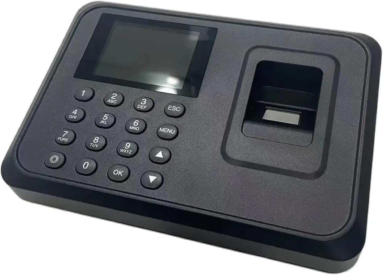 指紋出勤管理システム 生体認証時計内蔵機械 従業員キーパッド 電子タイムクロックレコーダー USBデータ管理デバイス