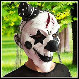 [Coslip] 恐怖 ピエロ リアル マスク ホラー お面 不気味 道化師 ハロウィン 仮装 コスプレ 道具