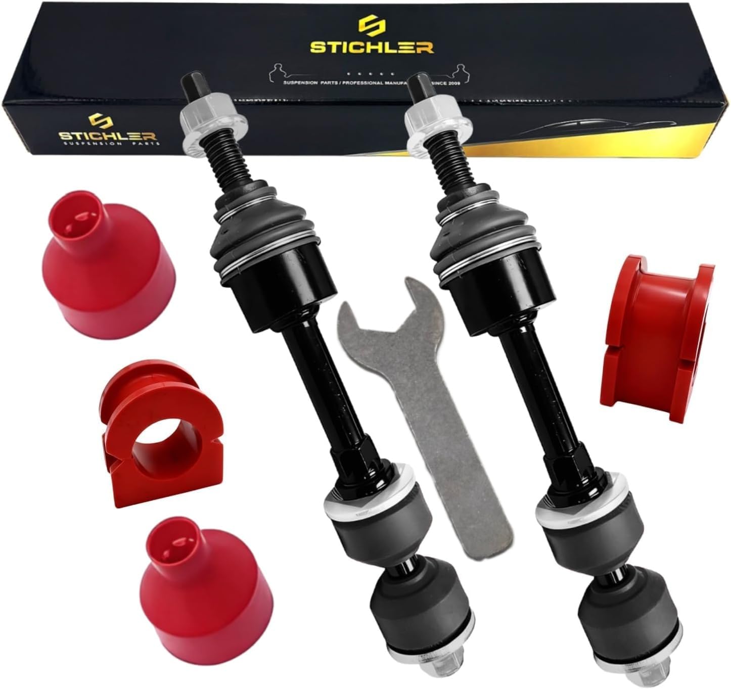 for 2004-2008 Ford F-150 2WD 2006-2008 Lincoln Mark LT 2WD K80337 K200331 Front Stabilizer Sway Bar End Link End Kit