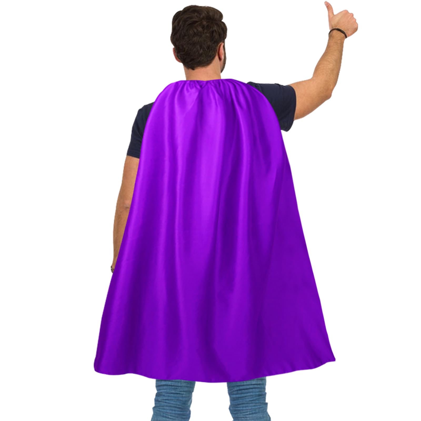 Adult Superhero Capes and Masks - Halloween Vampire Cape Superhero Party Capes Superhero Costume, Purple, Medium