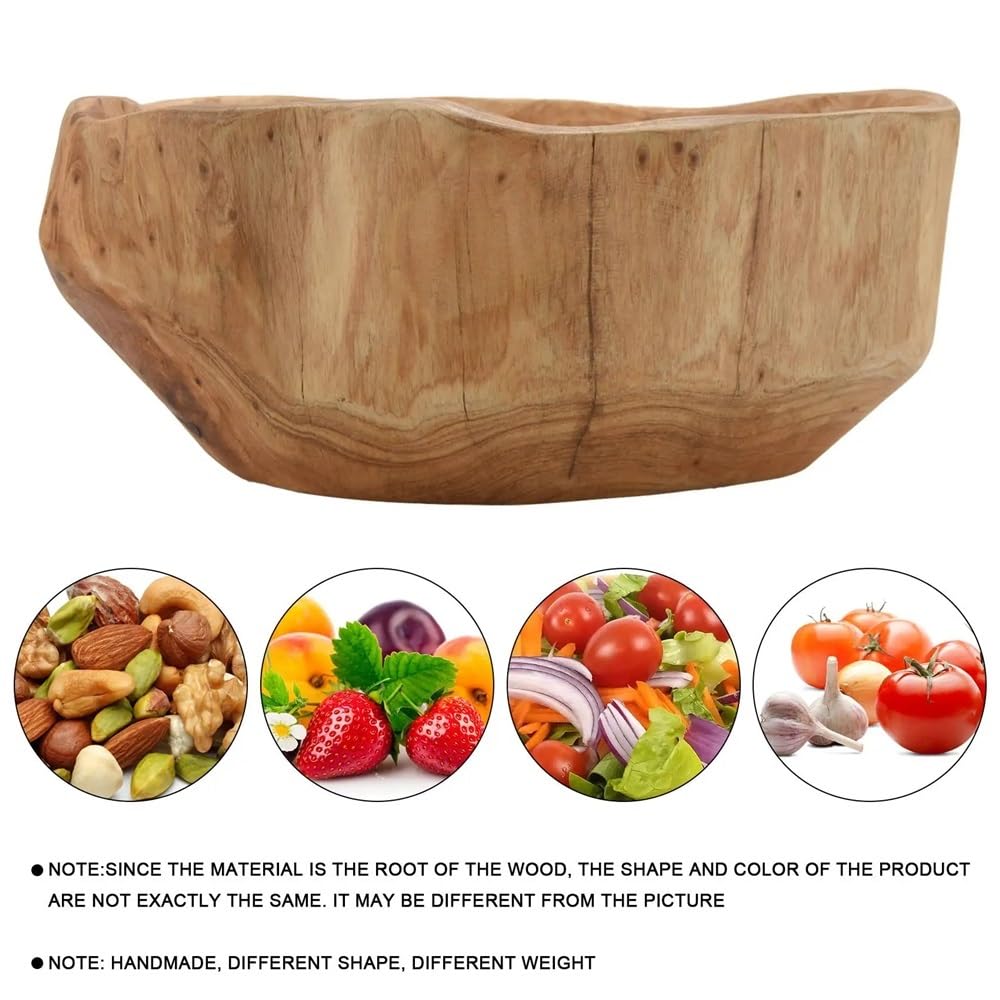 Fruitero de madera, Ensalada de madera y cuencos fruta estilo del cortijo for la pieza central presentación comida