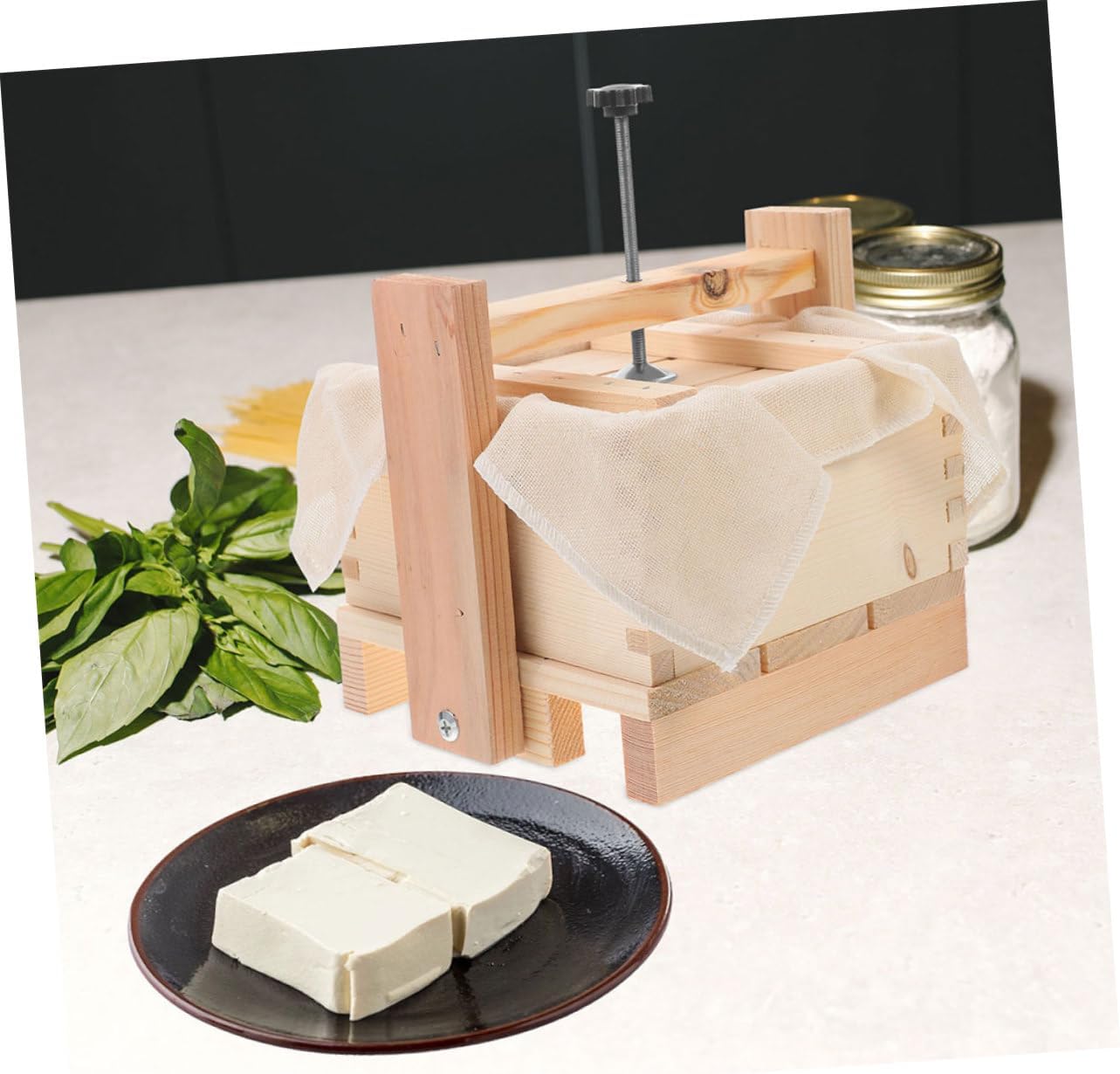 Homemade Tofu Molds Wooden Dishwasher Safe Tofu Press Mould Diy Maker Kit