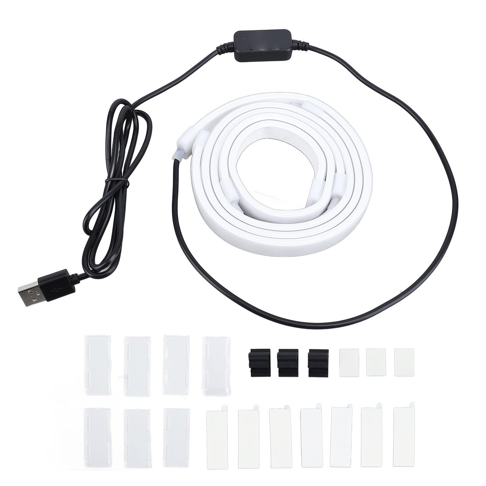 Fabater Rétroéclairage LED du Moniteur, Synchronisation de la Bande Lumineuse RVB avec Musique Couleur de L'écran pour écran 32 Pouces, Barre Lumineuse D'ordinateur Derrière L'écran avec