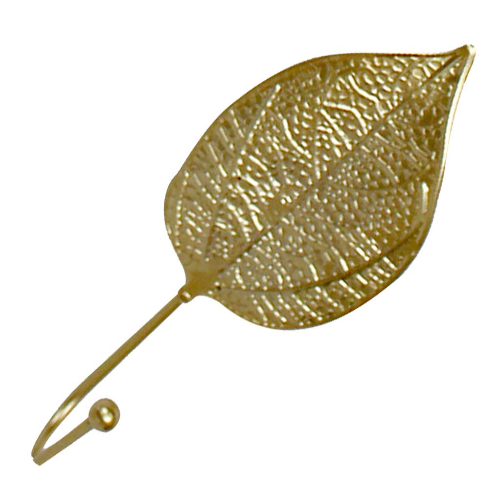 WOVEBIUS Mini Hanging Wall Hook Clothes Key Hat Coat Metal Hanger Home Decorative Organizer,F,Golden,Golden F