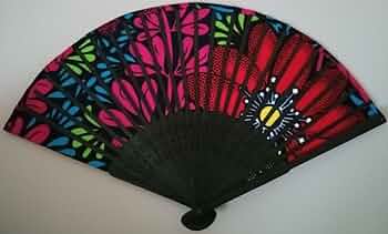 アフリカ　布地　扇子 Amazon.co.jp: アフリカ布 扇子 アフリカンファブリック