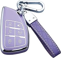 Vista 9 de Funda para Llavero Compatible con Chevy 2021-2023 Suburban Tahoe GMC Yukon Buick Encore Avenir Accesorios Carcasa (Blanco)
