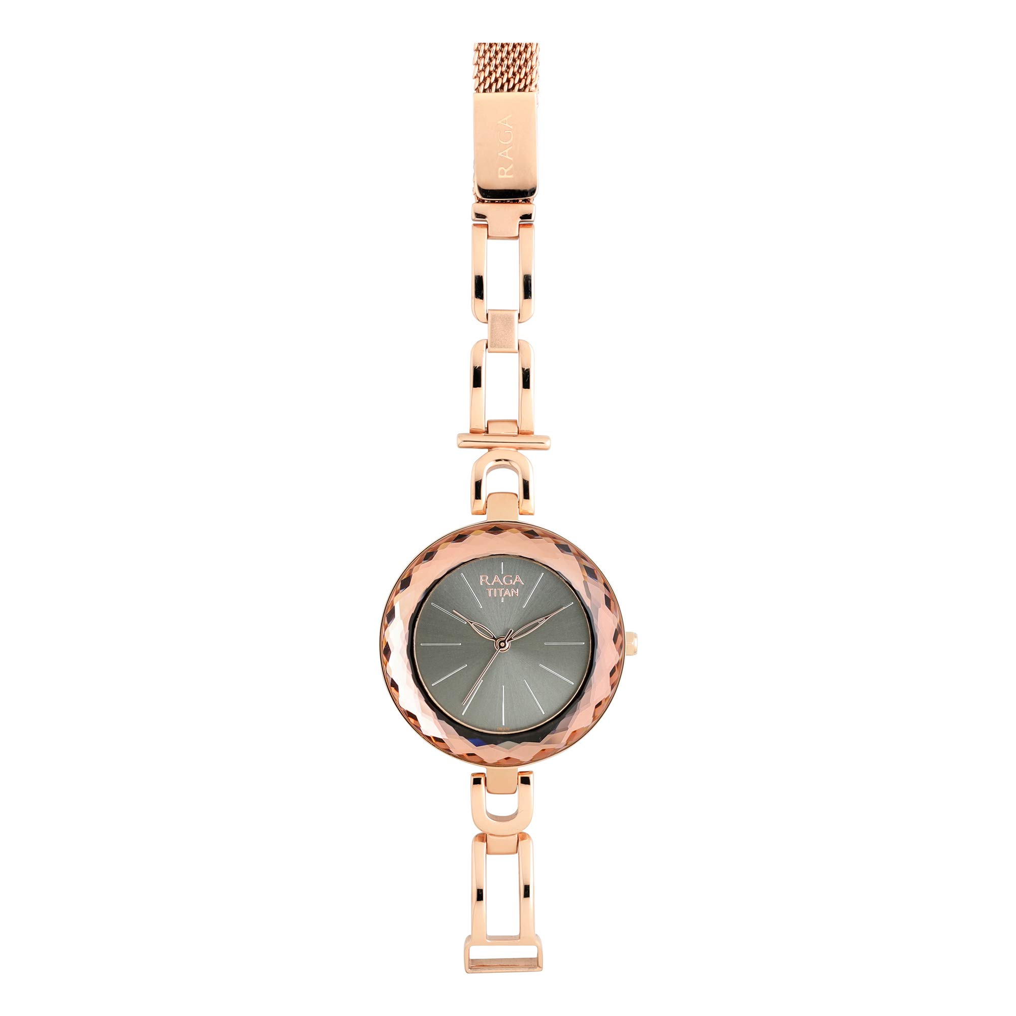 Titan Womens Analog Black Dial Rose Gold Band Metal Watch (B07YLV9437) Amazon Price History, Amazon Price Tracker