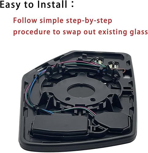 Miniatura 7 de Espejo lateral de repuesto para Cadillac Escalade Suburban Tahoe GMC Yukon 2015-2020, retrovisor lateral exterior izquierdo de cristal, con placa