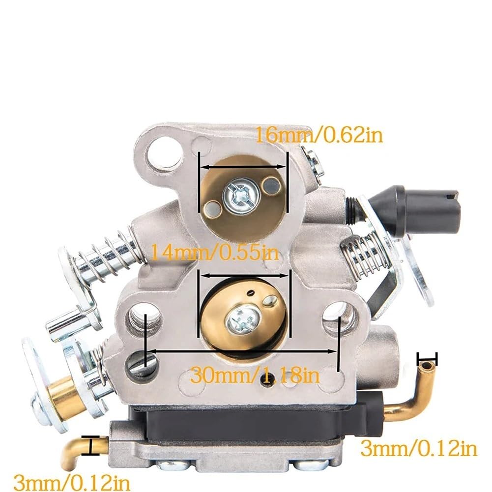 Kit de carburador Compatible con m Husq 240, 235, 120, 120E, 236 y 240E. Juego de Juntas de carburador C1T-W33. Herramienta de jardinería.