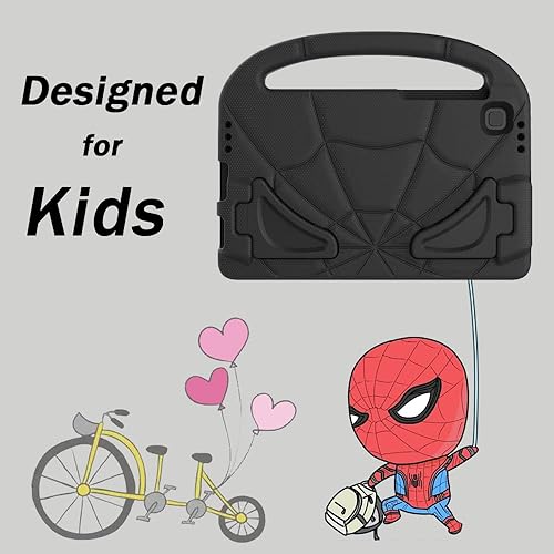 Miniatura 4 de DJ&RPPQ - Funda para niños para Samsung Galaxy Tab A7 Lite de 8.7 pulgadas 2021, ligera, a prueba de golpes, a prueba de niños, linda funda con asa