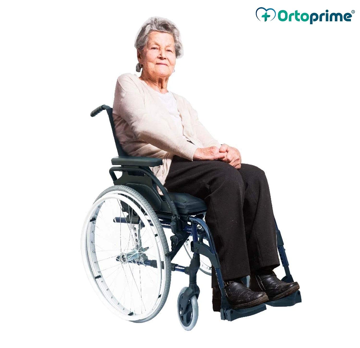 OrtoPrime Cojín Antiescaras Viscoelástico Alta Densidad - 80 Kg/m3 - Asiento Ortopédico con Espuma de Memoria - Cojín Terapéutico Alivia Presiones de Coxis | Silla de Ruedas Oficina y Hogar