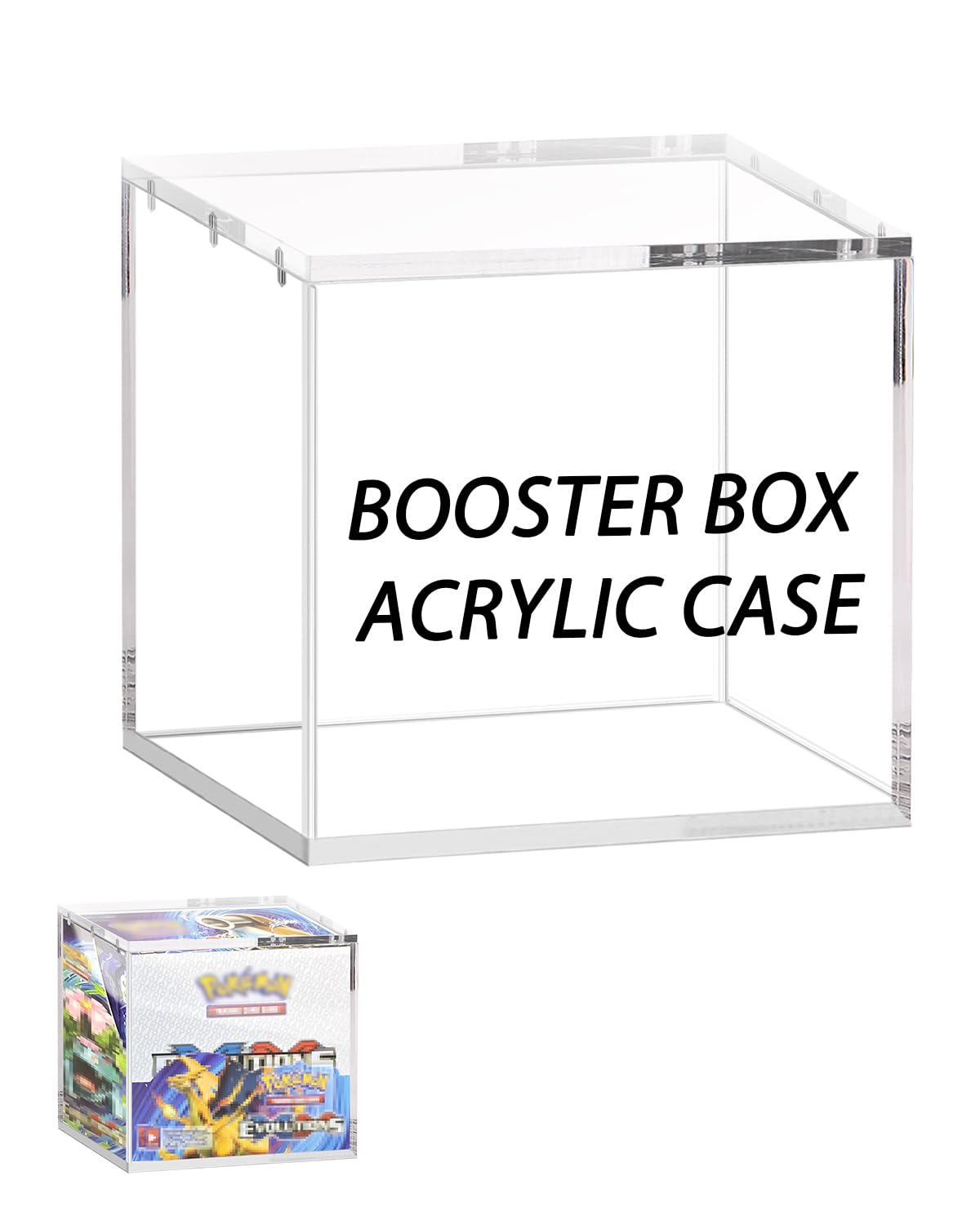 Booster Box Acrylic Case | Stackable Acrylic Display Case with Magnets Lid