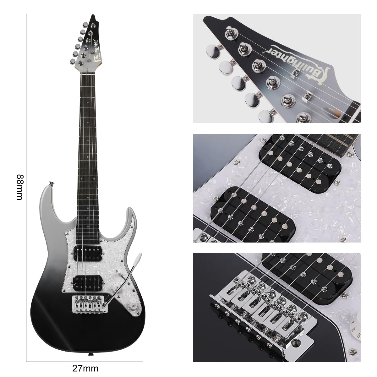 Amazon | Bullfighter 34インチ キッズエレキギター 初心者キット ST