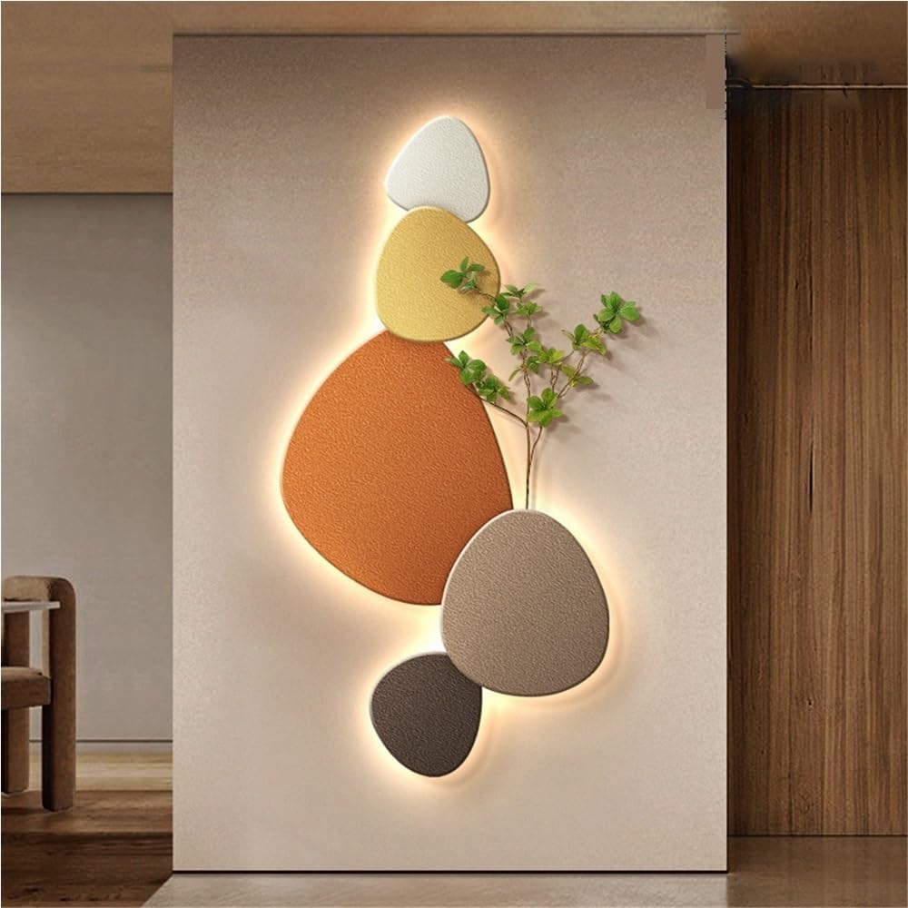 3D Wall Decoration Painting, LED Three-Dimensional Art Decoration, Suitable for Living Room and Corridor (Size: 15.7*31.5 Inches/19.7*39.4 Inches, Color: A)