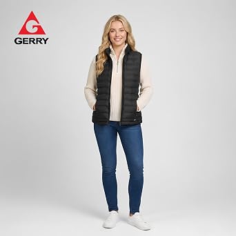 Gerry Puffer Vest Women - Packable Lightweight Quilted Winter Vest