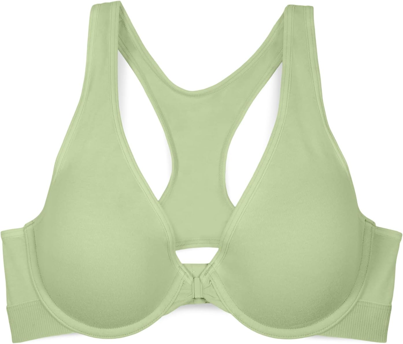 Smart & Sexy Women's Cloud Cotton Comfort Front & Back Close Racerback Bra - Image 8