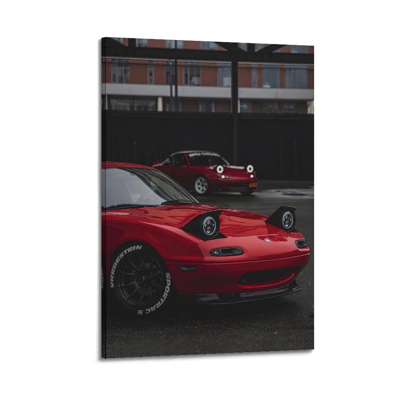 GTTHOK JDM Car Poster MX5 Miata Racing Car Sport Car Supercar Decorative Painting Canvas Art Picture 12x18inch(30x45cm)