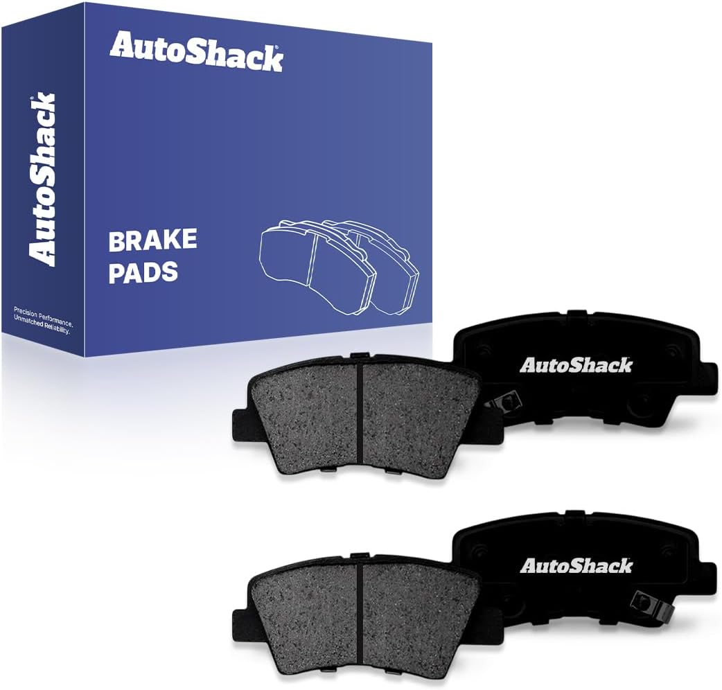 AutoShack Rear Premium Ceramic Brake Pad Set for Hyundai & Kia, Sonata 2011-2015 Optima 2011-2016 Azera 2012-2017, FWD L4 2.0L 2.4L V6 3.3L